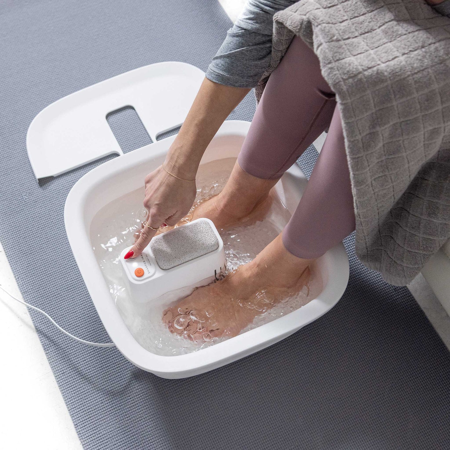 Sharper Image fotbad med värme