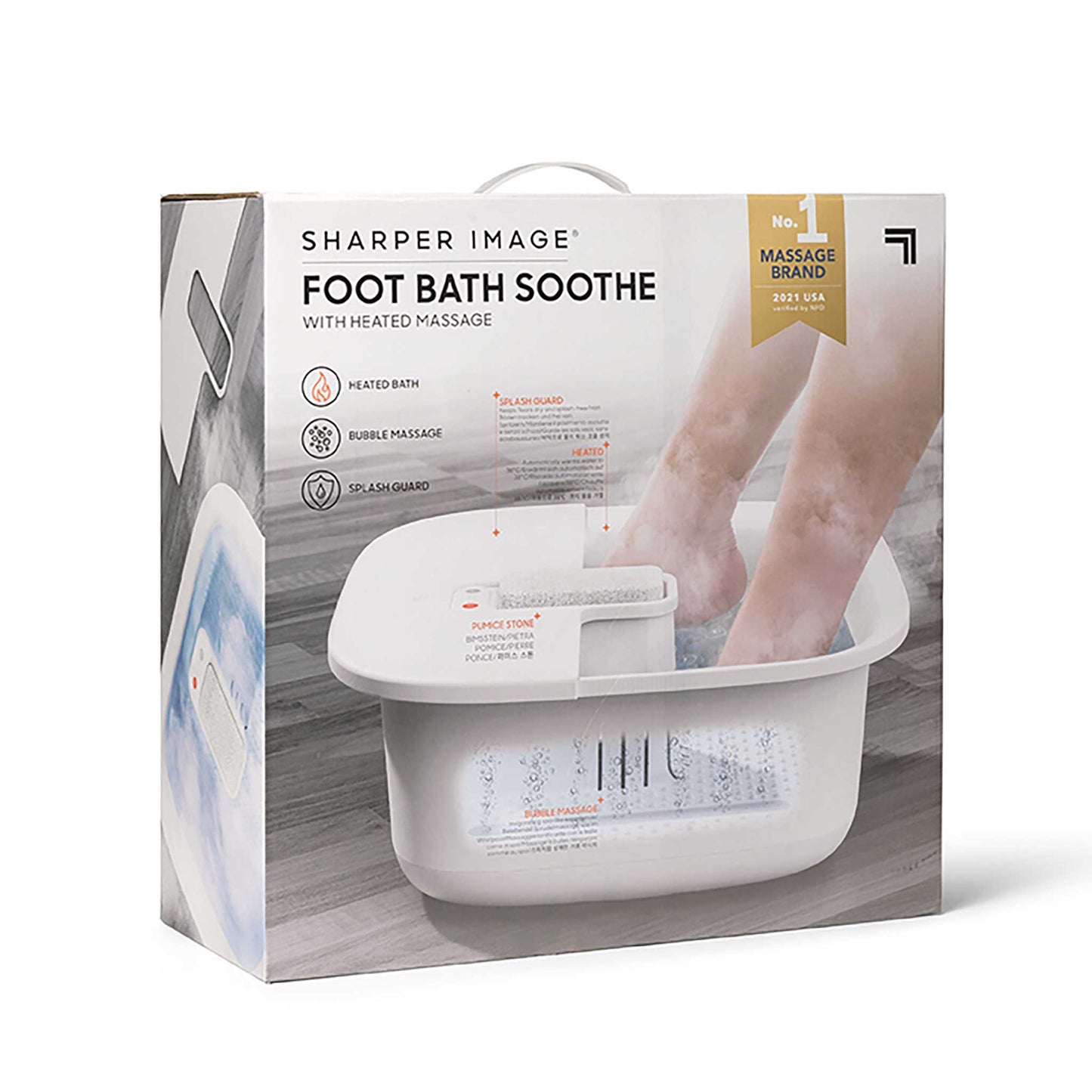 Sharper Image fotbad med värme